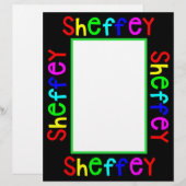 Sheffey Bold Rainbow Fonts Briefhoofd (Voorkant / Achterkant)