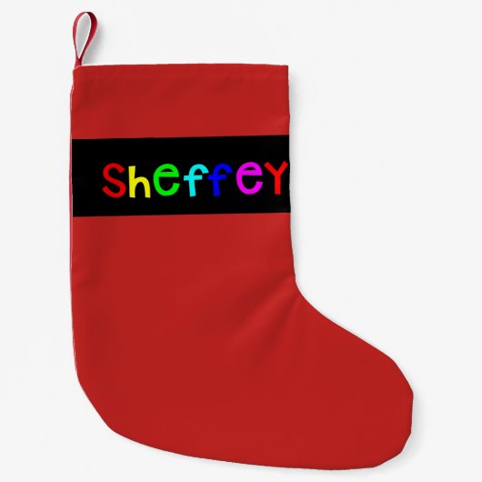Sheffey Bold Rainbow Fonts Kleine Kerstsok (Voorkant)