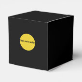 Sheffey-lettertypen - zwart en goudmonogram bedankdoosjes (Achterkant)