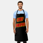 Sheffey Red Comic Fonts Schort (Gedragen)