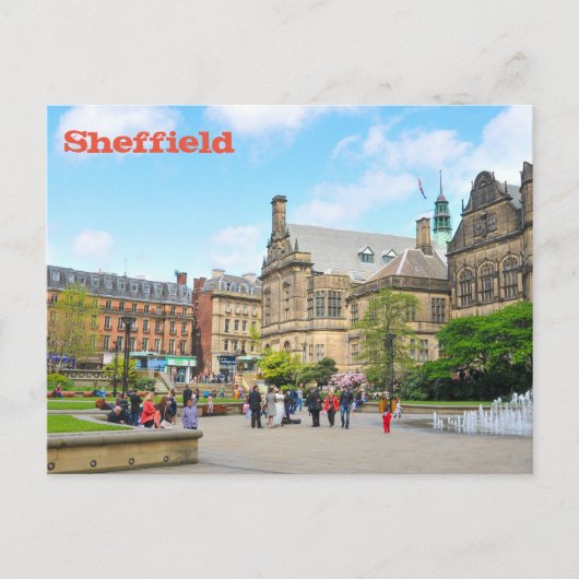 Sheffield Briefkaart (Voorkant)