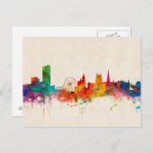 Sheffield England Skyline Briefkaart (Voorkant / Achterkant)