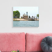 Sheffield Island Lighthouse, Connecticut Canvas Afdruk (Insitu (Woonkamer))