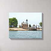 Sheffield Island Lighthouse, Connecticut Canvas Afdruk (Voorkant)