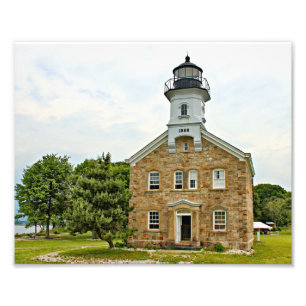 Sheffield Island Lighthouse, Connecticut Foto Afdruk