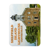 Sheffield Island Lighthouse, Connecticut Magneet (Verticaal)