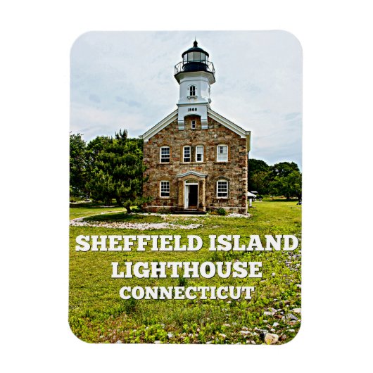 Sheffield Island Lighthouse, Connecticut Magneet (Verticaal)