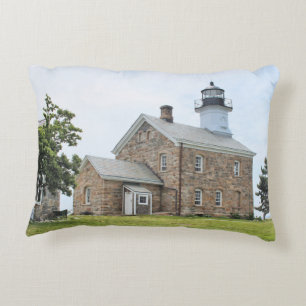 Sheffield Island Lighthouse, CT Accent Pillow Kussen