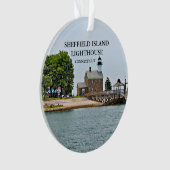 Sheffield Island Lighthouse, CT Ornament (voorkant)