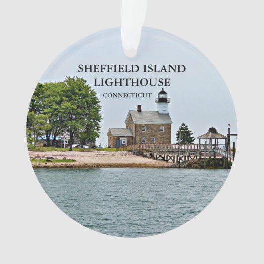 Sheffield Island Lighthouse, CT Ornament (voorkant)