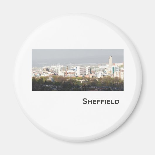 Sheffield Landscape afbeelding Magneet (Voorkant)