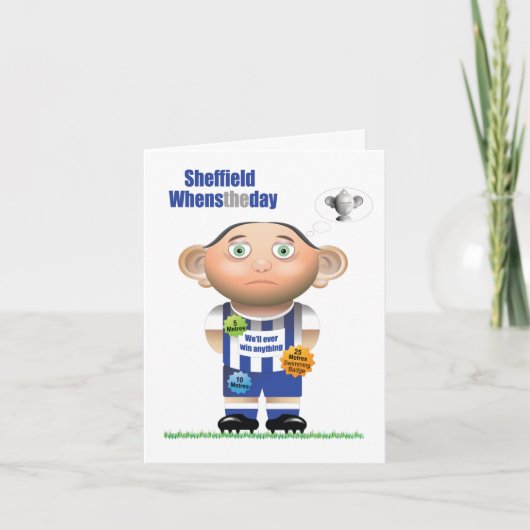 Sheffield Whenstheday (Sheffield Wednesday) kaart (Voorkant)