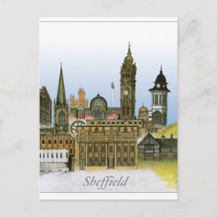 sheffield - zuid - yorkshire , tony fernandes briefkaart
