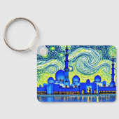 Sheik Zayed Grand Mosque, Abu Dhabi op een sleutel Sleutelhanger (Achterkant)