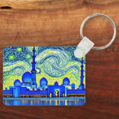 Sheik Zayed Grand Mosque, Abu Dhabi op een sleutel Sleutelhanger (Voorkant)