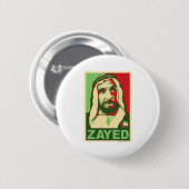 Sheik Zayed Products Ronde Button 5,7 Cm (Voorkant /achterkant)