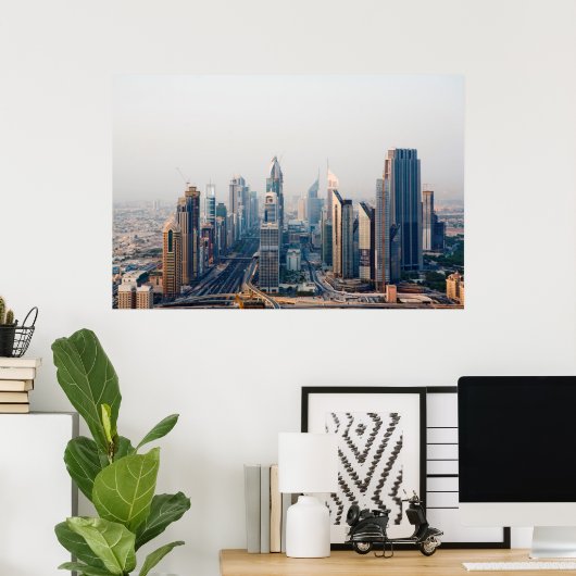 Sheik Zayed Road Poster (Thuiskantoor)