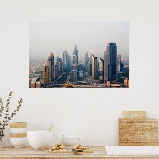 Sheik Zayed Road Poster (Keuken)