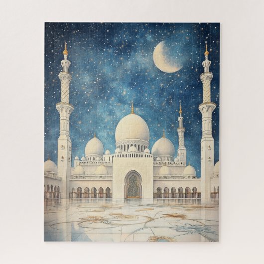 Sheikh Zayed Grand Mosque Abu Dhabi Legpuzzel (Verticaal)