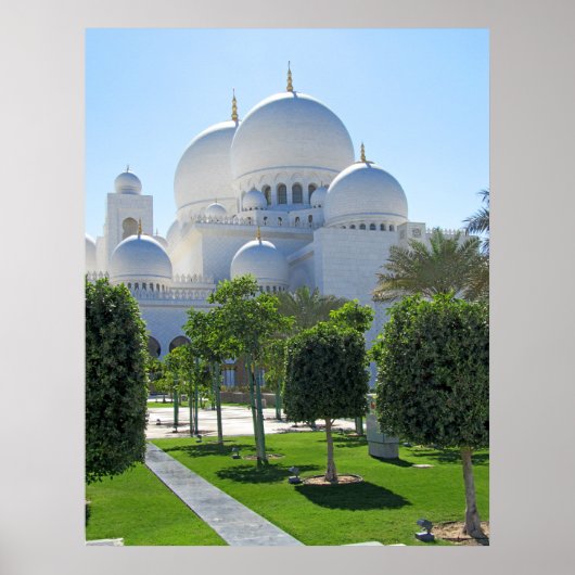 Sheikh Zayed Grand Mosque doma 1 Poster (Voorkant)
