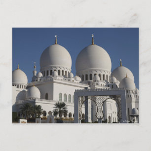 Sheikh Zayed Grand Mosque in Abu Dhabi Briefkaart