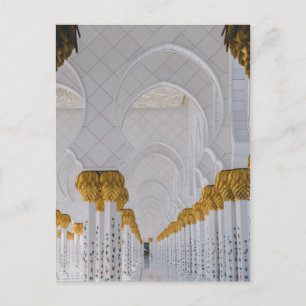 Sheikh Zayed Grand Mosque kolommen, Abu Dhabi Briefkaart