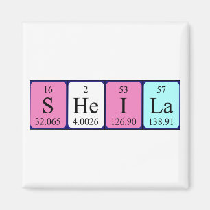 Sheila periodiek table name magnet magneet