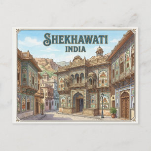 Shekhawati carte postale de voyage Inde
