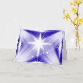 Shekinah Glory Christmas Star Carte de voeux (Fleur jaune)