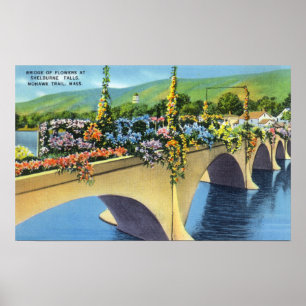 Shelburne Herfst Bridge of Flowers Poster