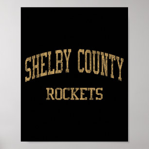 Shelby County High School Hs Shelbyville Ky Antiek Poster
