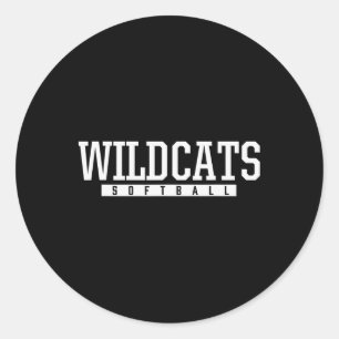 Shelby County Wildcats Softll Hs Ronde Sticker