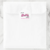 Shelby ding dat je niet zou begrijpen ronde sticker (Tas)