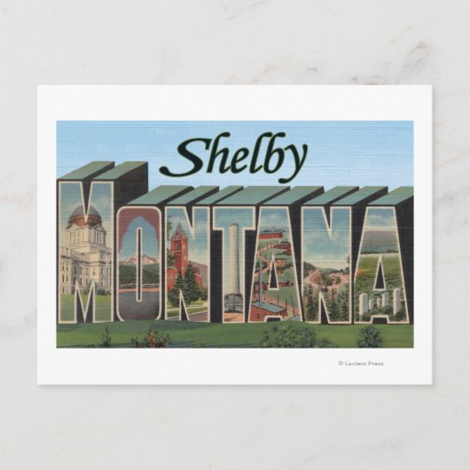 Shelby, Montana Briefkaart (Voorkant)
