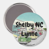 Shelby NC Lynne Magnet Magneet (Voorkant / Achterkant)