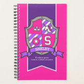 Shelby nom signifiant knight shield initial S rose (Devant)