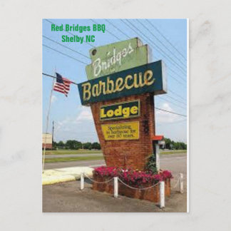Shelby North Carolina NC Red Bridges Briefkaart