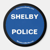 Shelby Police Magnet (Devant)