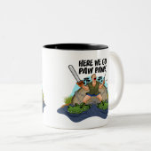 Shelby The Swamp Man - Hier gaan we Paw Paw Tweekleurige Koffiemok (Voorkant rechts)