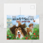 Sheldon de Sheltie Briefkaart (Voorkant / Achterkant)