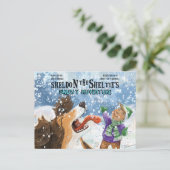 Sheldon de Sheltie Briefkaart (Staand voorkant)