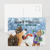 Sheldon de Sheltie Briefkaart (Voorkant / Achterkant)