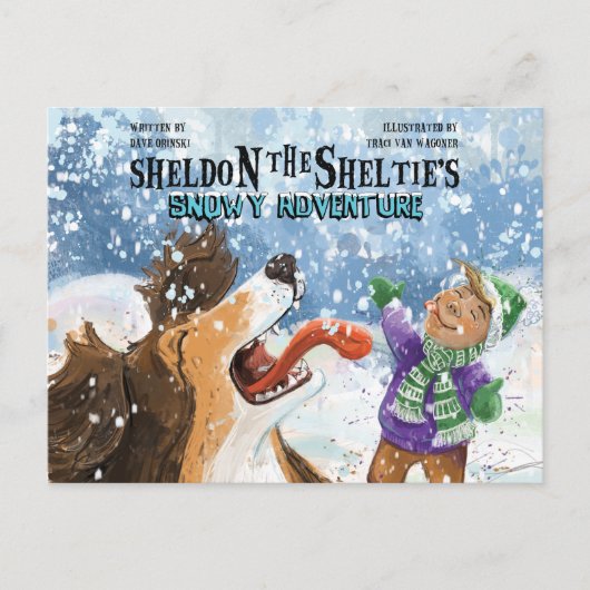 Sheldon de Sheltie Briefkaart (Voorkant)