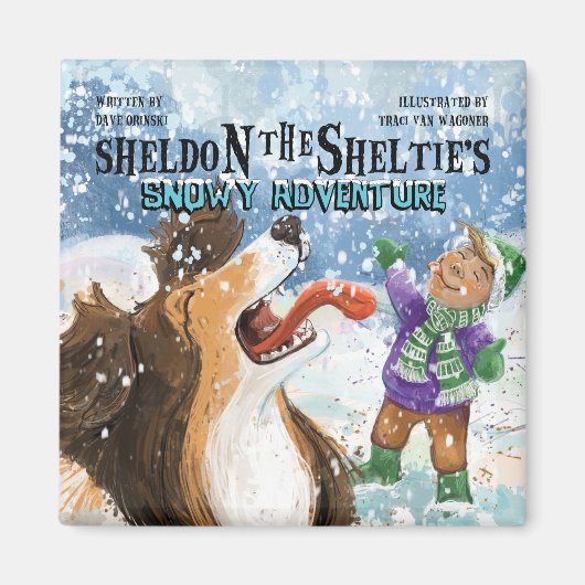 Sheldon de Sheltie Magneet (Voorkant)