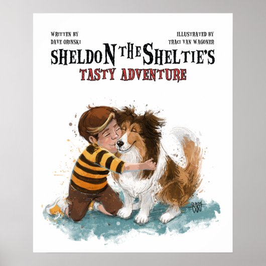 Sheldon de Sheltie Poster (Voorkant)