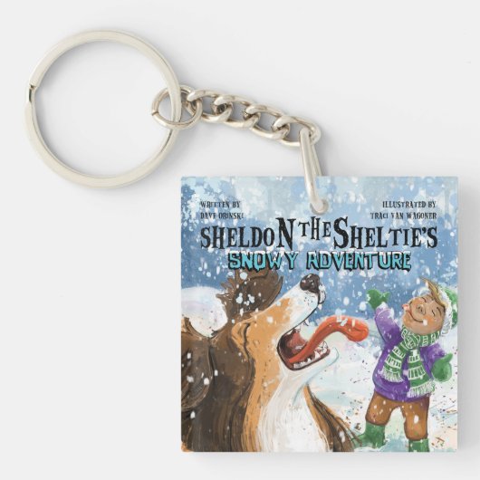 Sheldon de Sheltie Sleutelhanger (voorkant)