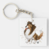 Sheldon de Sheltie Sleutelhanger (voorkant)