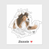Sheldon de Sheltie Sticker (Vel)