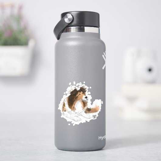 Sheldon de Sheltie Sticker (HydroFlask)