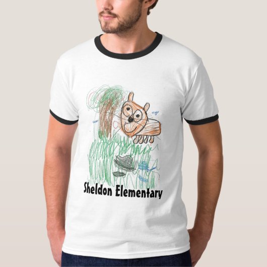 Sheldon elementair Kind Tiger T-shirt (Voorkant)